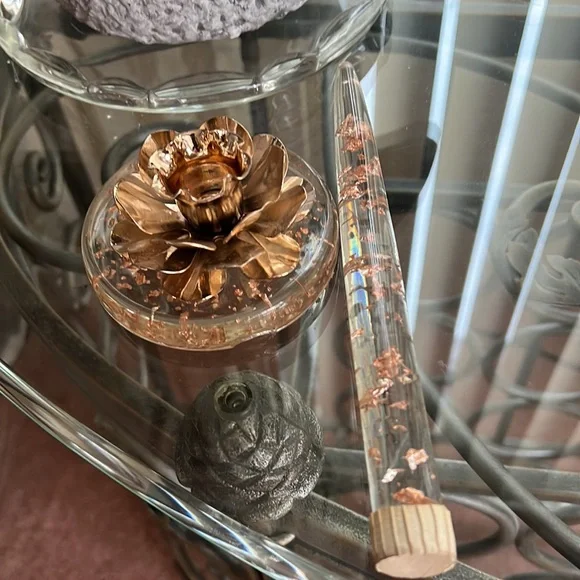 Vintage lucite Candle With Holder - Picture 6 of 12